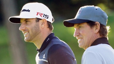 Dustin Johnson will play alongside father-in-law, ice hockey legend Wayne Gretzky