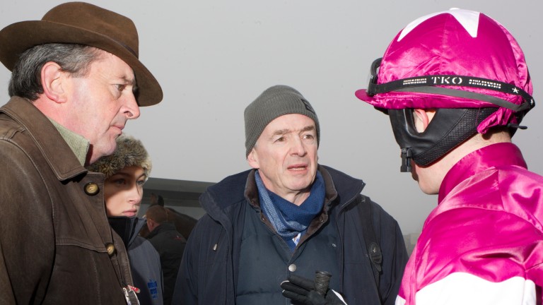 Michael O'Leary (centre) and Eddie O'Leary (left): have hit back at handicapper Phil Smith