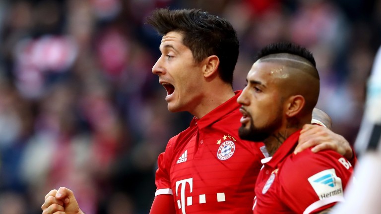 Bayern Munich have superstars like Robert Lewandowski (left)