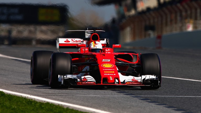 Sebastian Vettel impressed in pre-season testing at Barcelona