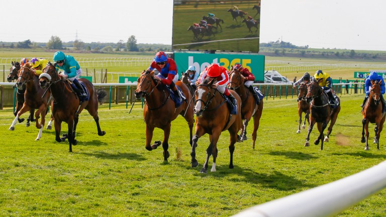 Daban - Frankie Dettori wins from Unforgetable Filly - James DoyleThe Lanwades Stud Nell Gwyn Stakes (Group 3) (Fillies)    Newmarket 19/4/2017Â©cranhamphoto.com