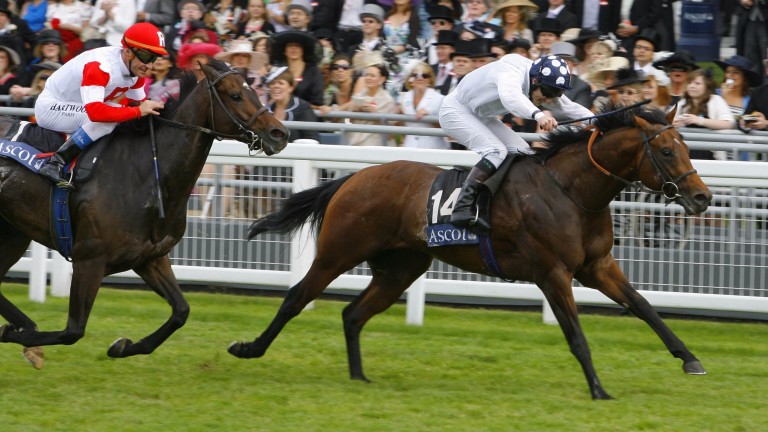 Art Connoisseur strides clear of Cannonball at Royal Ascot in 2009