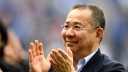 LEICESTER, ENGLAND - MAY 21:  Leicester City Chairman, Vichai Srivaddhanaprabha acknowledges the fans during a lap of the pitch after the Premier League match between Leicester City and Bournemouth at King Power Stadium on May 21 , 2017 in Leicester, Unit