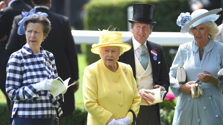 The Queen, joined by Princess Anne and the Duchess of Cornwall, in her element at Royal Ascot in 2017