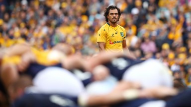 Australia's Karmichael Hunt looks on against Scotland