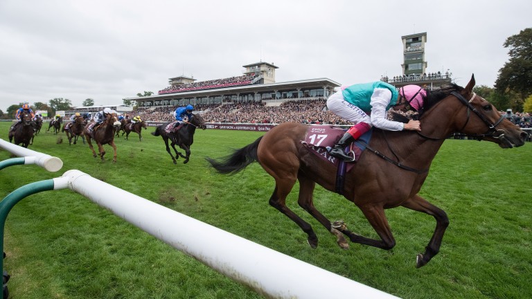 Enable runs out an impressive winner of the Prix de l'Arc de Triomphe under Frankie Dettori