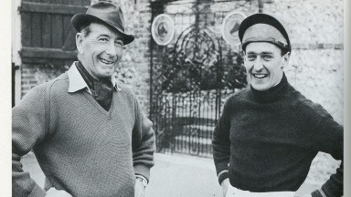 Festival memories inspired by the deeds of jumps legends such as
Ryan Price (left) and Josh Gifford