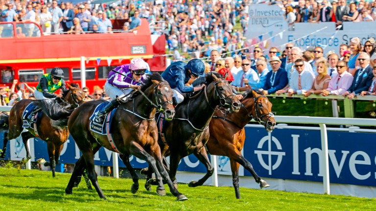 Cliffs Of Moher (middle): beating Cracksman in the Derby