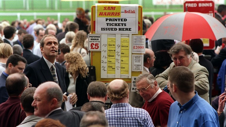 Adrian Pariser looks to the heavens for assistance in the betting jungle