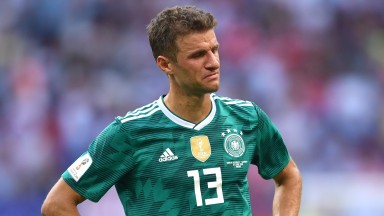 Dejected German Thomas Muller