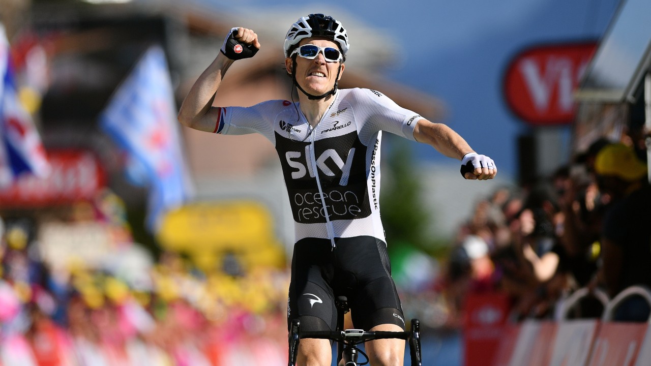 Alpe d'Huez awaits as Geraint Thomas takes yellow jersey in spectacular ...