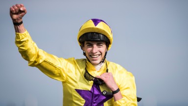 Sea Of Class and James Doyle winners of the Darley Irish Oaks (Group 1).The Curragh.Photo: Patrick McCann 21.07.2018