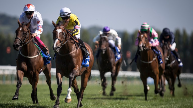 Pretty Pollyanna and Silvestre de Sousa win the Prix Morny