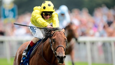 Postponed and Andrea Atzeni win the Great Voltigeur Stakes