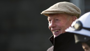 A delighted Gary Moore after Krugermac had won the 2m 3f NH maiden hurdleAscot 20.11.15 Pic: Edward Whitaker