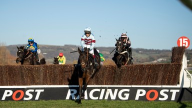 Lalor and Richard Johnson win the Racing Post Arkle trophy trial novices chaseCheltenham 18.11.18 Pic: Edward Whitaker