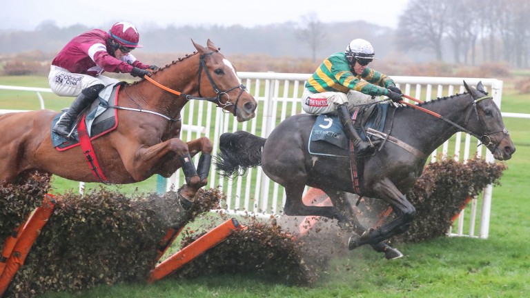 Buveur D'Air: ploughed through the last but still went on to win easily
