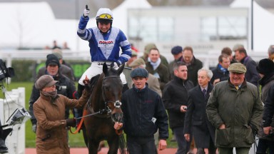 Frodon - Bryony Frost winners lead inThe Caspian Caviar Gold Cup Handicap Chase (Grade 3) Cheltenham 15/12/2018©cranhamphoto.com