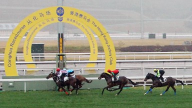 The first of five barrier trials last month which served as as a full dress-rehearsal for the opening meeting at Conghua this Saturday