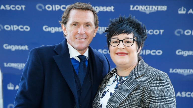 Lorraine Archibald with Sir Anthony McCoy at Ascot in December