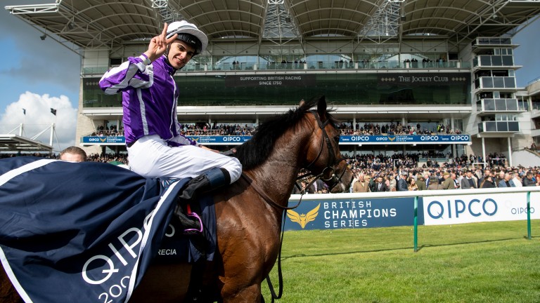 Donnacha O'Brien celebrates back-to-back wins in the 2,000 Guineas