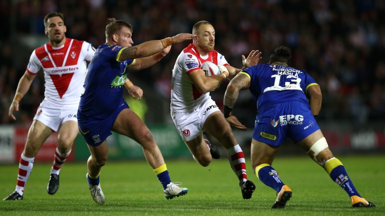 James Roby (with ball) returns to action for St Helens to face Castleford