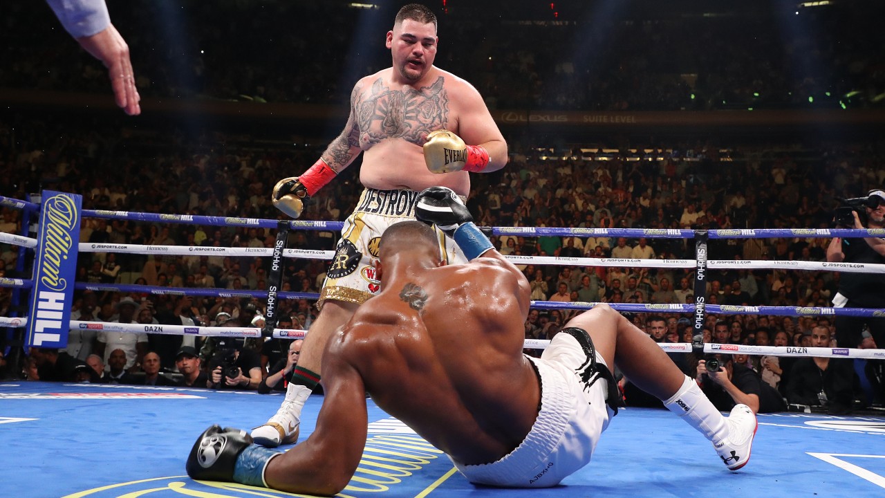 Image result for anthony joshua vs andy ruiz KO