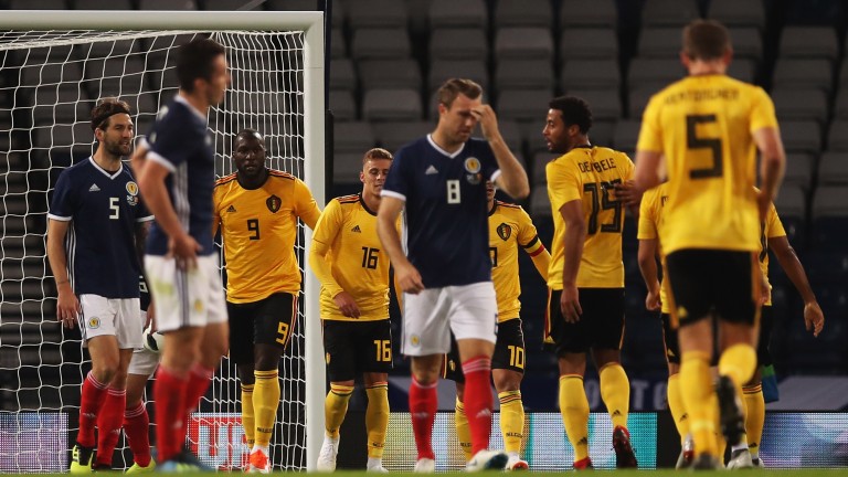 Romelu Lukaku scored the opener in Belgium's 4-0 friendly win over Scotland