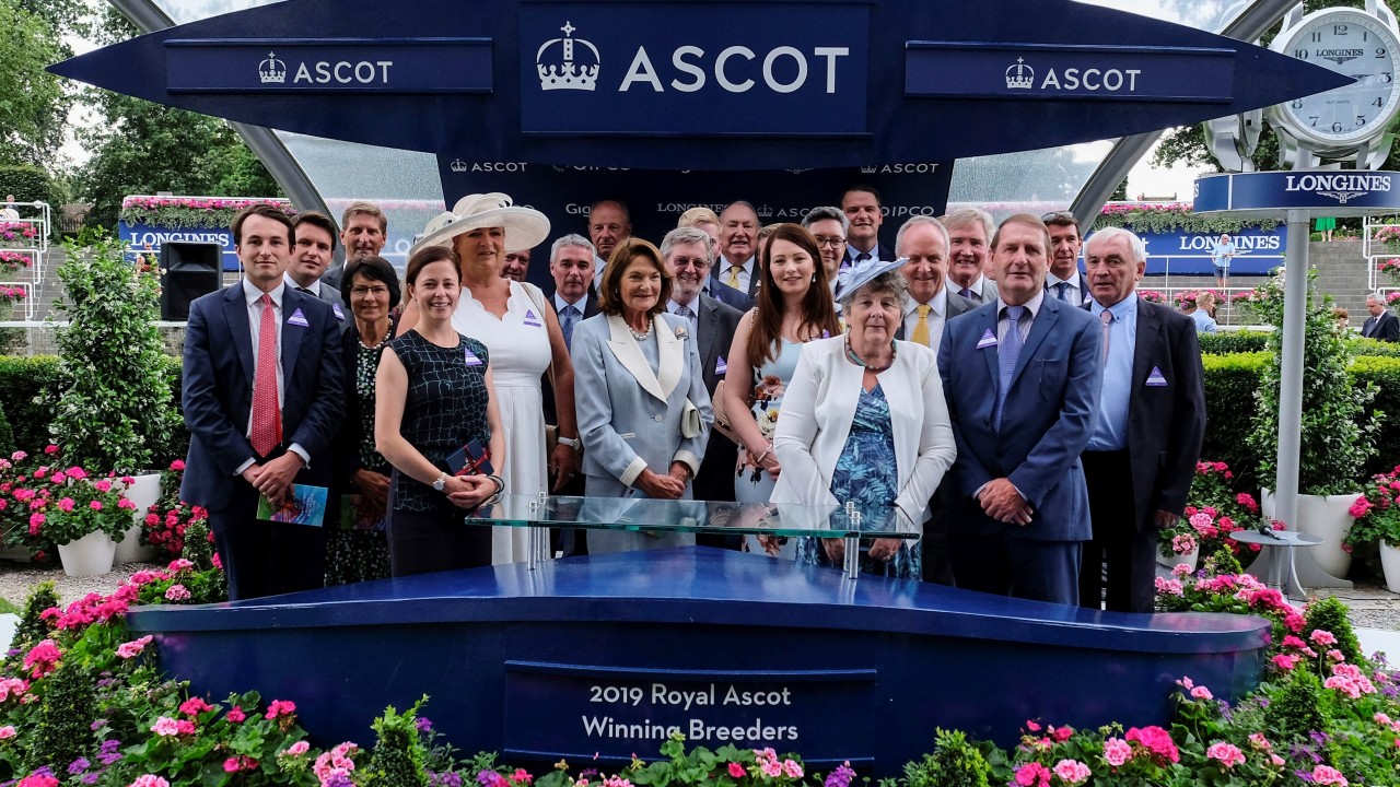 Royal Ascotwinning breeders receive mementos at annual lunch