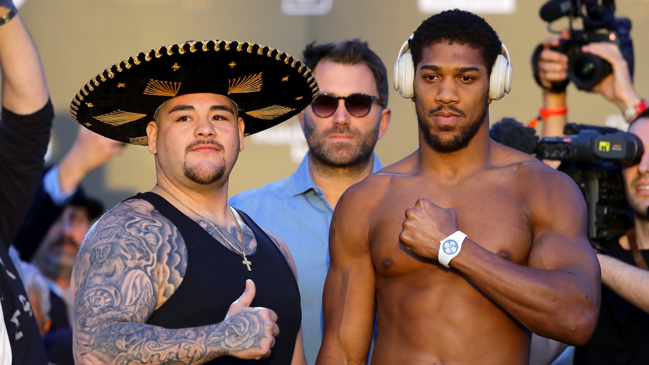 Andy Ruiz Jr V Anthony Joshua 2 Aj Weighs In Three Stones Lighter Than Ruiz Sport News Racing Post