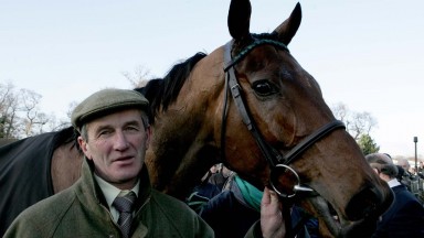 Glory days: John Queally with Al Eile after the four-time Grade 1 winner won on the Flat