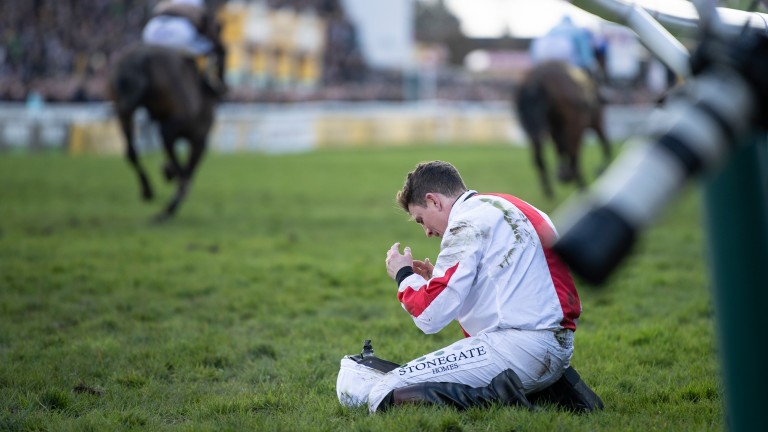 Despair: a gutted Jamie Moore simply can't believe it after being unseated by Goshen