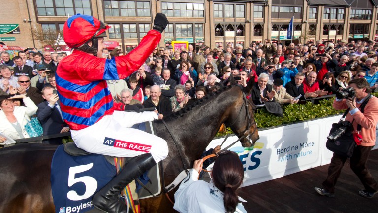 Sprinter Sacre received the plaudits from the huge crowd on the opening day of the 2013 Punchestown festival