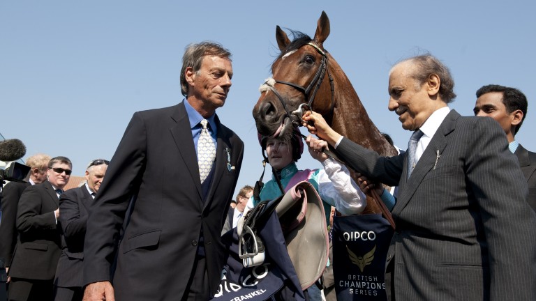 Trio of greats: Frankel, Sir Henry Cecil and Khalid Abdullah are certain to be in the Hall of Fame