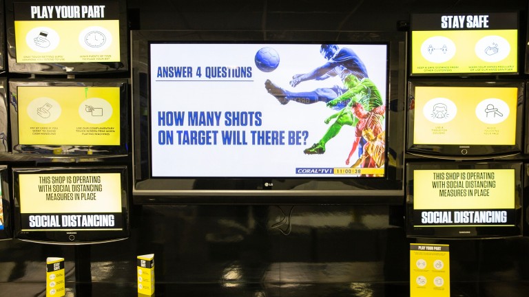 Social distancing messages will greet betting shop customers