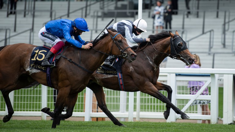 Circus Maximus made it three Group 1 wins at a mile in the Queen Anne Stakes