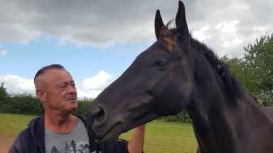 Owner Mark Dunphy with Caltex