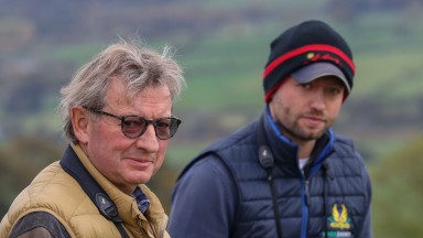 Trainer Mark Johnston with son and assistant Charlie Johnston at Middleham 23/10/20GROSSICK PHOTOGRAPHYThe Steadings Rockhallhead Collin DG1 4JW 07710461723www.grossick.co.ukJOHN GROSSICK