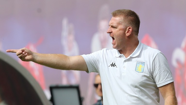 Norwich boss Dean Smith faces his former club Aston Villa