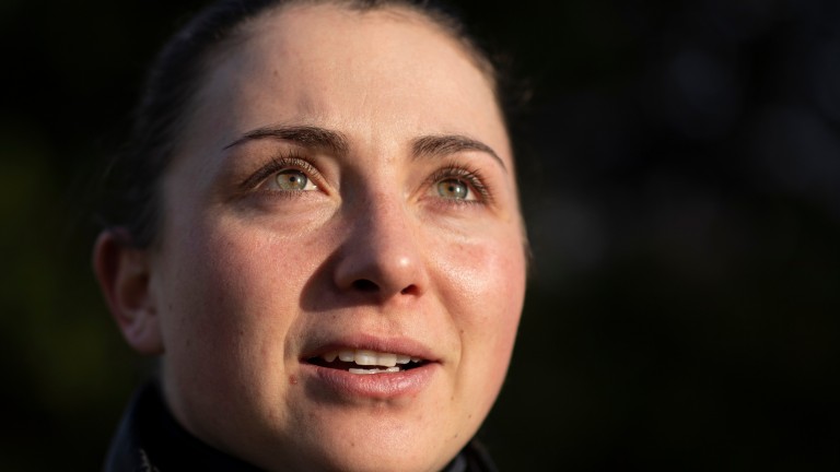 Bryony Frost: was confronted by Robbie Dunne at Fontwell