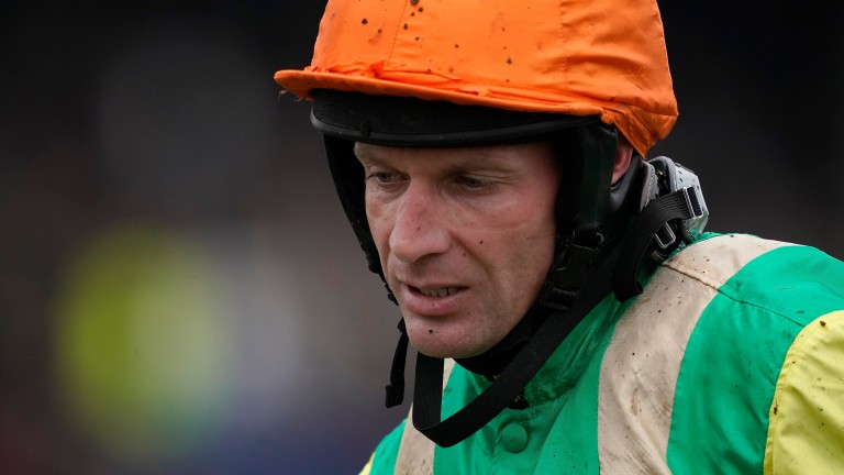 Danny Cook: required 50 stitches in his face following a fall at Market Rasen
