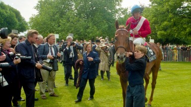 Pivotal returns victorious after the King's Stand Stakes at Royal Ascot in 1996