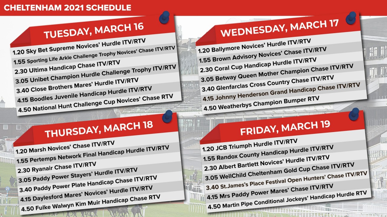 Itv Cheltenham Festival Itv Racing Opening Show Schedule