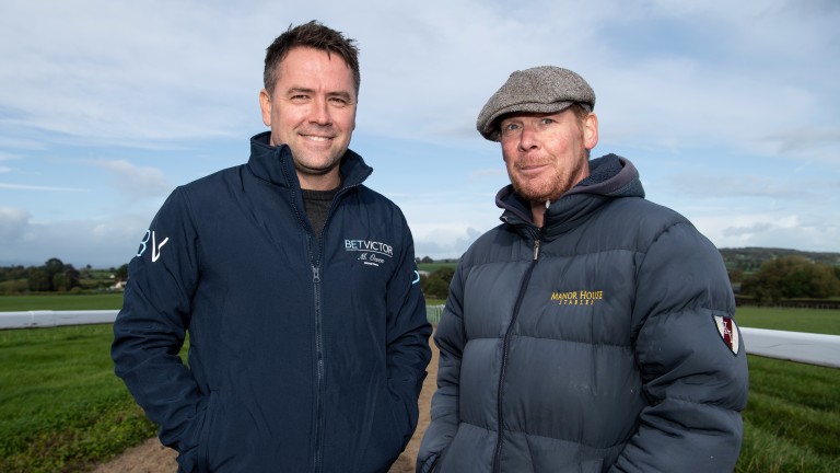 Tom Dascombe (right) with Michael Owen (left): trainer said news came as a "complete shock"