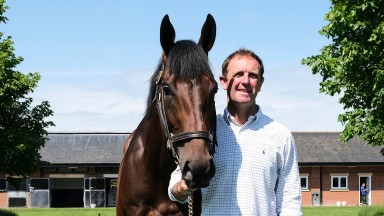 Title charge: Charlie Appleby with his Derby and King George winner Adayar