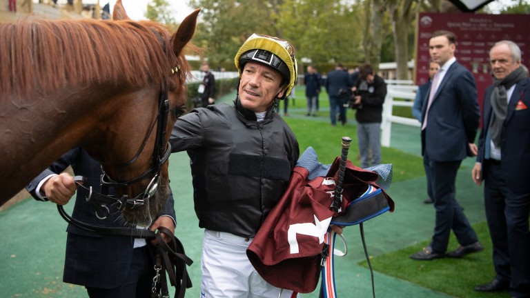 Frankie Dettori: finished third aboard star stayer Stradivarius in the Long Distance Cup