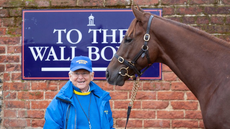Willie Carson with the Dubawi colt out of Phiz who sold to Godolphin for 425,000gns