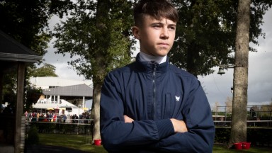 17-year-old apprentice Dylan Browne McMonagle ahead of his first track ride this afternoon.Gowran Park.Photo: Patrick McCann/Racing Post 26.09.2019
