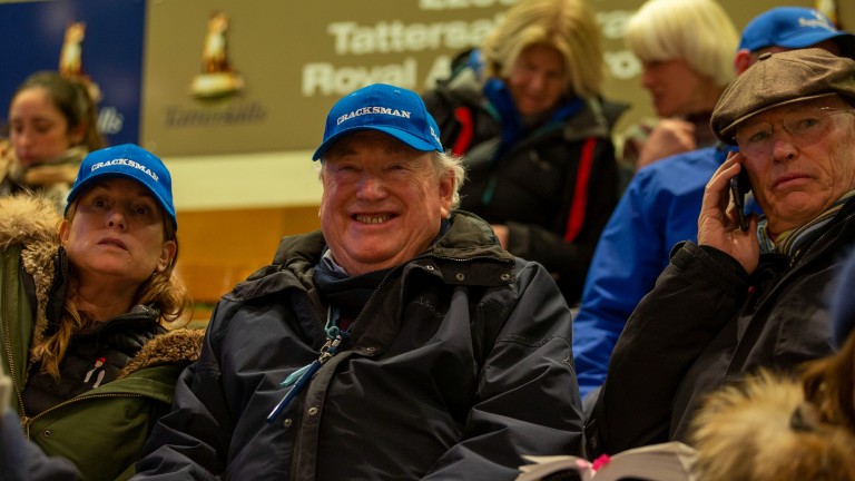 Anthony Oppenheimer watches the December Foal Sale action
