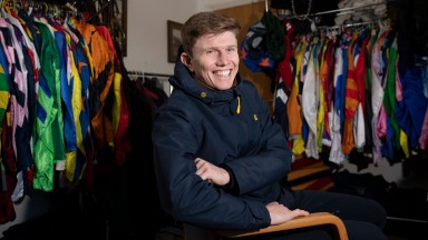 Josh Moore pictured at his father's Cisswood Racing Stables in West Sussex  25.11.21 Pic: Edward Whitaker